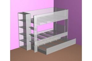 New bunk bed with optional trundle comes in two different heights!